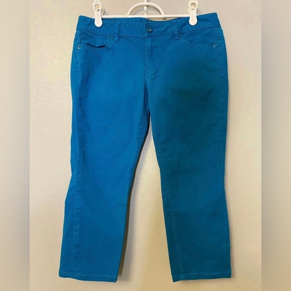 Ann Taylor LOFT blue pants 6 petite - Picture 1 of 11